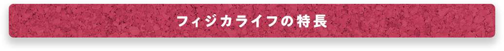 フィジカライフの特長