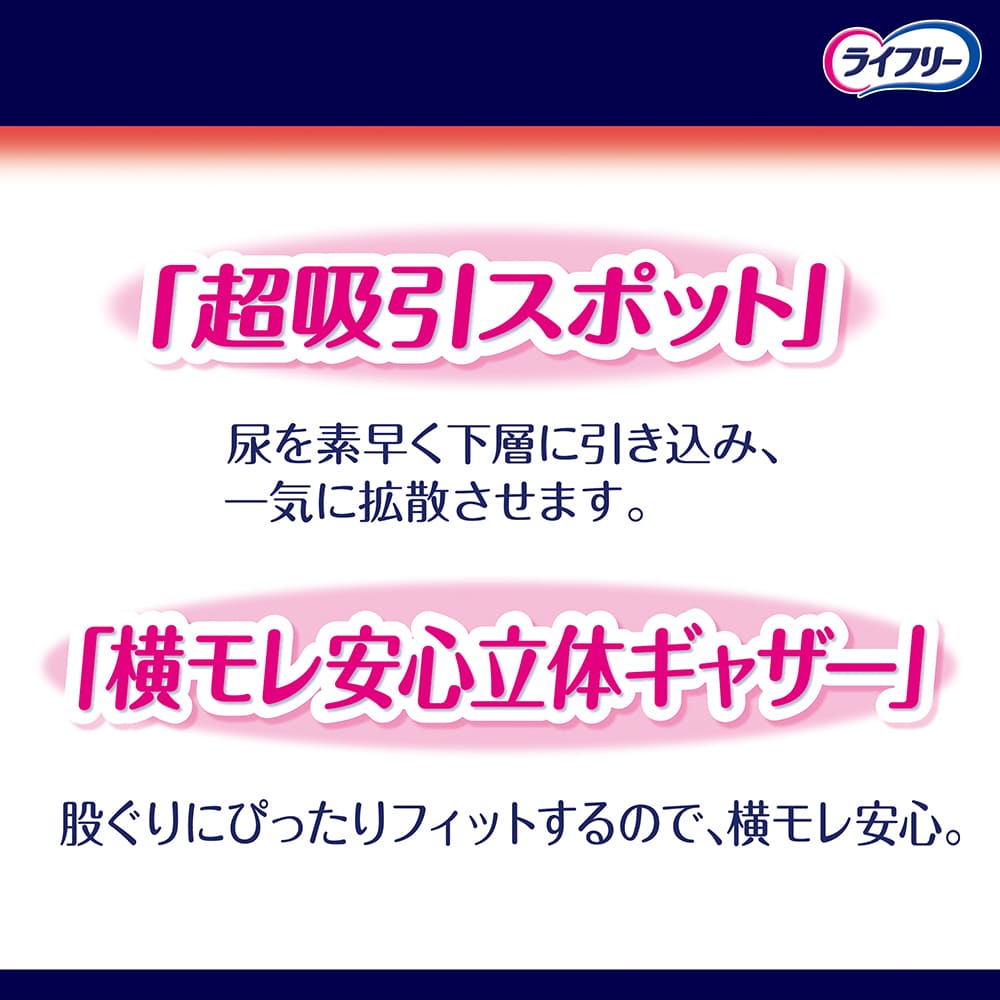 ライフリー 一晩中あんしんパッド 超ス－パ－ 10回吸収｜ユニ