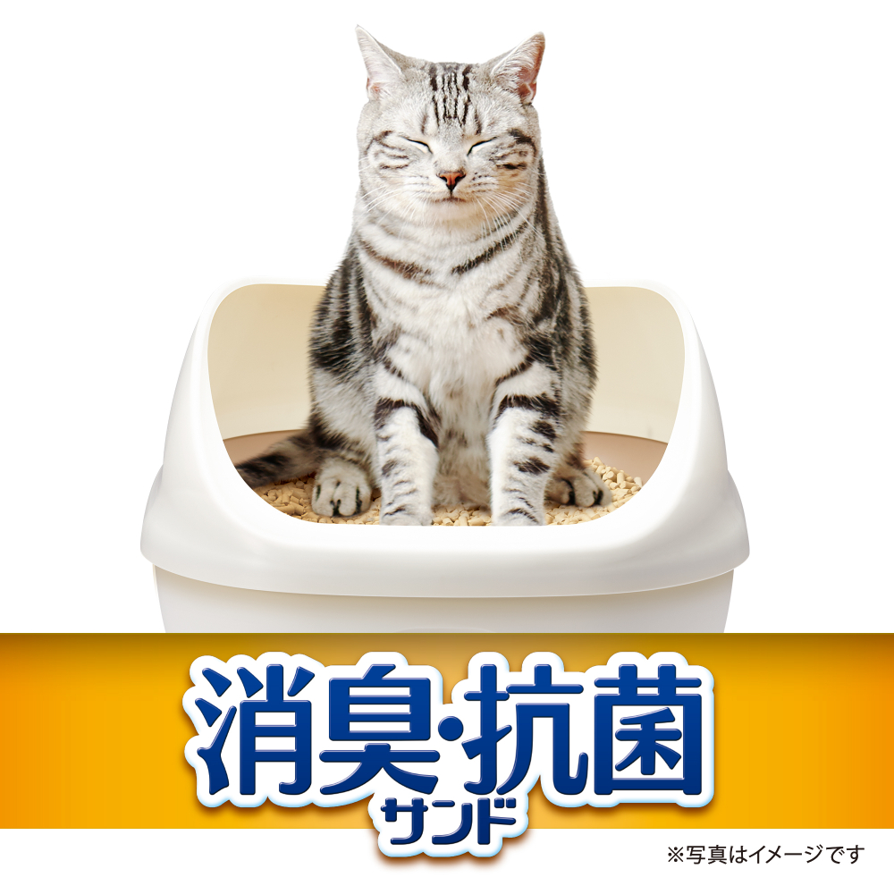 ユニチャーム 抗菌デオトイレ 飛び散らない消臭･抗菌サンド 4L 猫砂 シート 猫用 キャット ペット トイレ