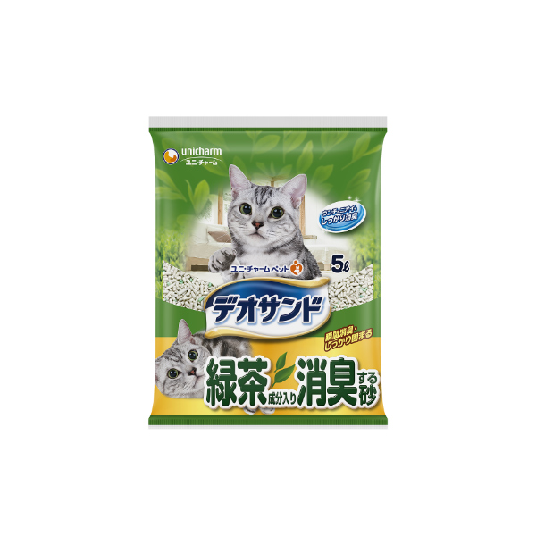 デオサンド緑茶消臭砂５Ｌ