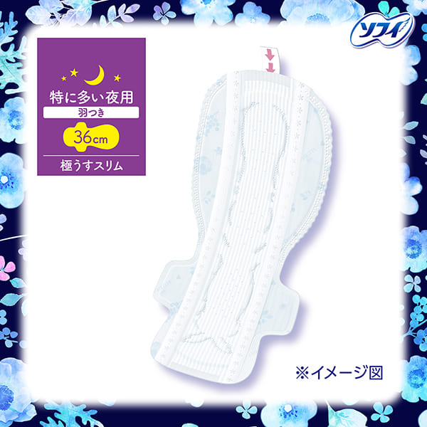特に多い日の夜でも、ず～っと肌さらさら