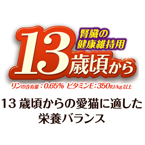 13歳頃からの愛猫に適した栄養バランス