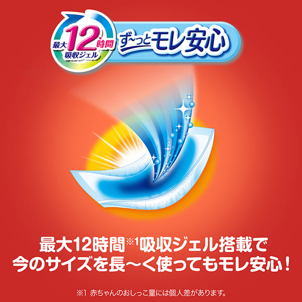 最大12時間※1吸収ジェルず～っとモレ安心